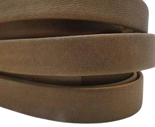Nappa Leather Flat- Dark Beige-10mm