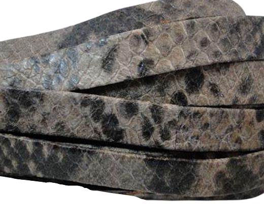 Nappa Leather Flat- python grey 10mm