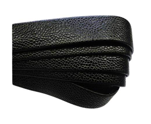 Nappa Leather Flat-caviar style black-20mm