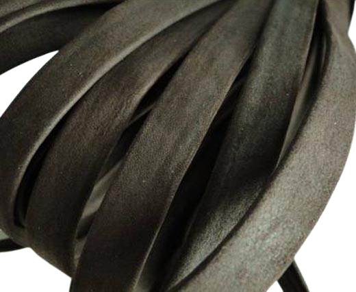 Nappa Leather Flat-Dark Brown-10mm