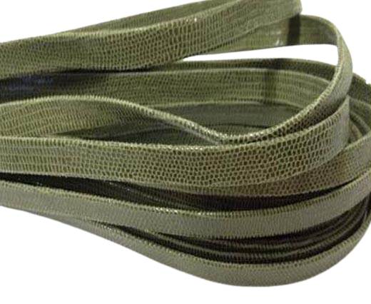 Nappa Leather Flat -10mm-Lizard Olive