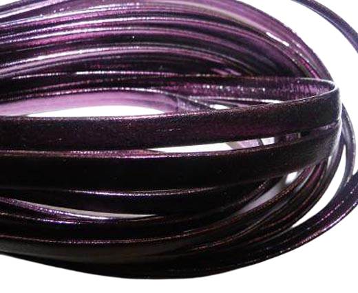 Nappa Leather Flat -5mm-plain style purple vintage