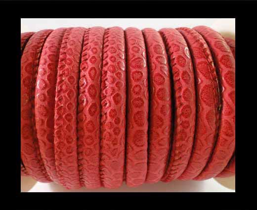 imitation nappa leather 6mm Snake-Patch-Style - Red
