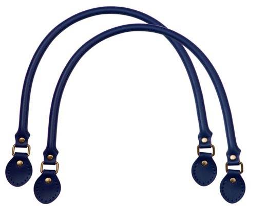 Leather-Bag Handle-Style 2 - Navy Blue