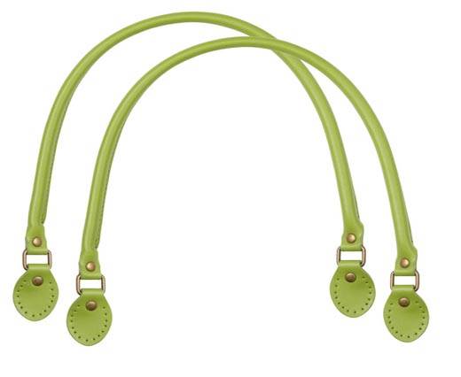 Leather-Bag Handle-Style 2 - Olive Green