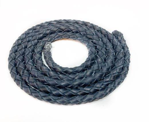 Oval Regaliz braided cords-11*6.3mm-BLUE