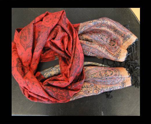 Pashmina Shawl-Style2-Red