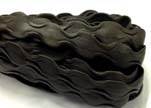 Real Nappa Leather -12mm-Wave Style-Black