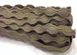 Real Nappa Leather -12mm-Wave Style-Coffee Brown