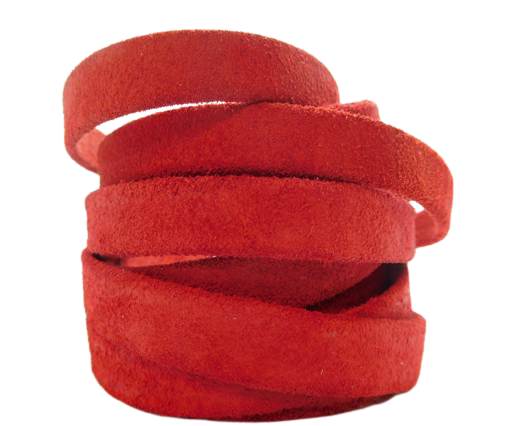 Real Nappa Leather- Suede Red-10 mm