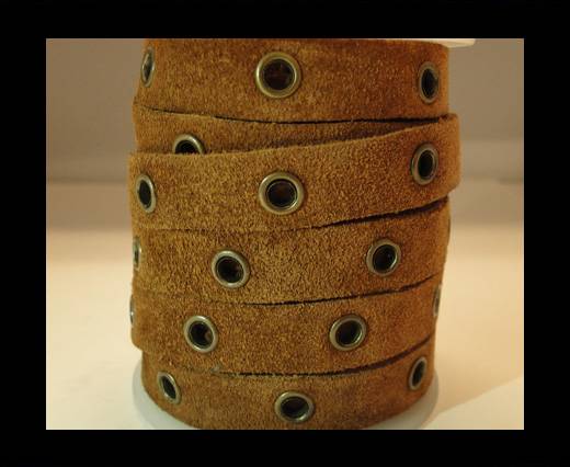 Real Suede Leather with Rivet -Rusty-10mm