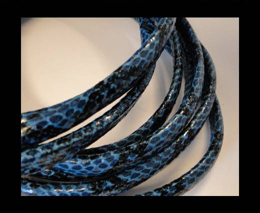Regaliz-Leather-Snake Style-bremuda blue