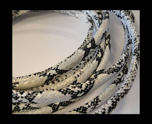 Regaliz-Leather-Snake Style-white