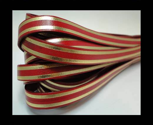 RFL-10MM with stripes on both sides-Red with golden