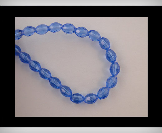 Rice Glass Beads -4mm*6mm-Saphire