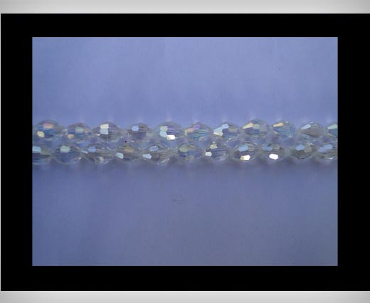 Rice Glass Beads - 4mm*6mm- Crystal AB