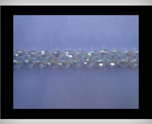 Rice Glass Beads - 4mm*6mm- Crystal AB