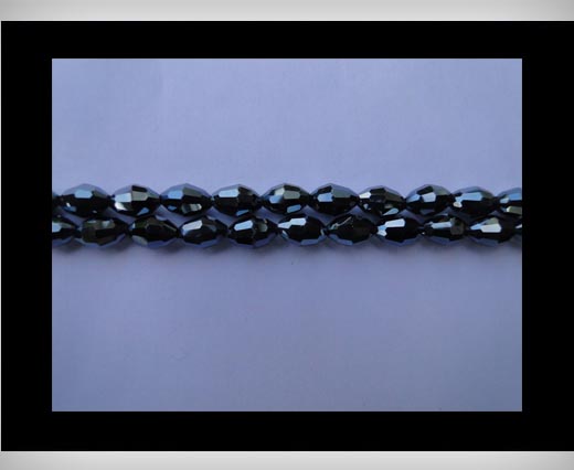 Rice Glass Beads-4mm*6mm-Hemitate