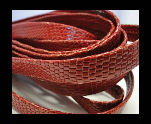RNL - flat - Snake Style - Red - 10 mm