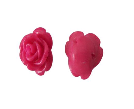 Rose Flower-18mm-Fuchsia