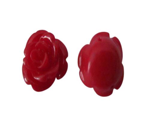 Rose Flower-32mm-Red