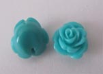 Rose Flower-24mm-Turquoise