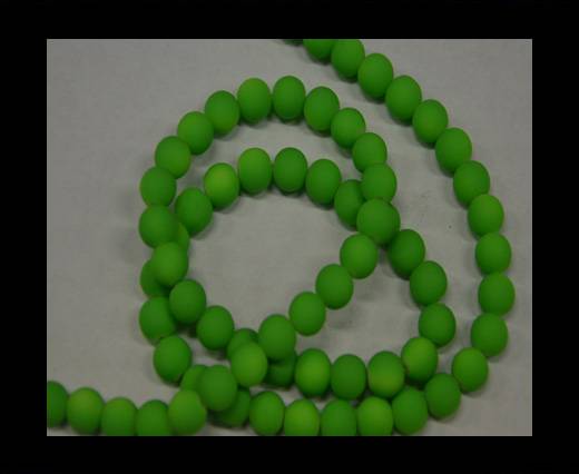 Round Glass beads 8mm - Neon Green