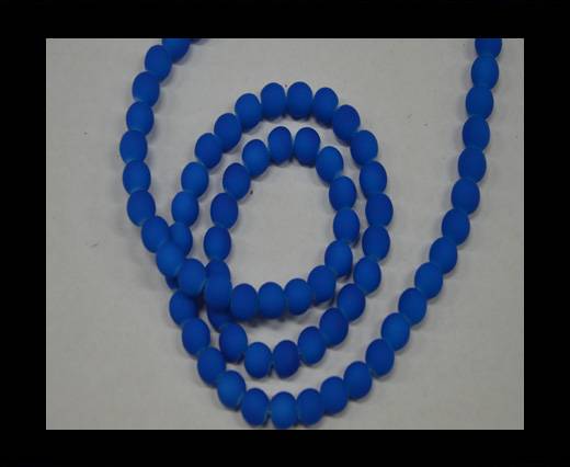 Round Glass beads 8mm - Neon Blue
