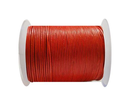 Round Leather Cord 4mm- SE-R-05 Red