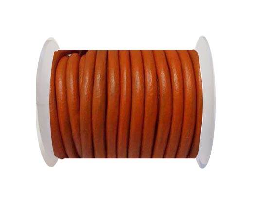 Round Leather Cord -5mm - SE.Orange