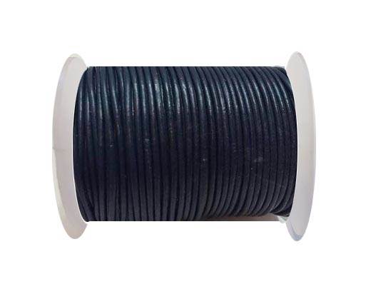 Round Leather Cord SE/R/Navy Blue - 1,5mm