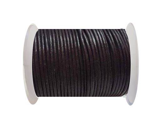 Round Leather Cord SE/R/26-Violet Plum - 1,5mm