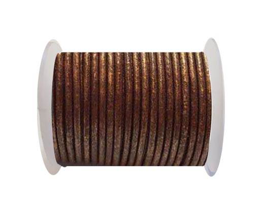 Round Leather Cord SE/R/Copper - 2mm