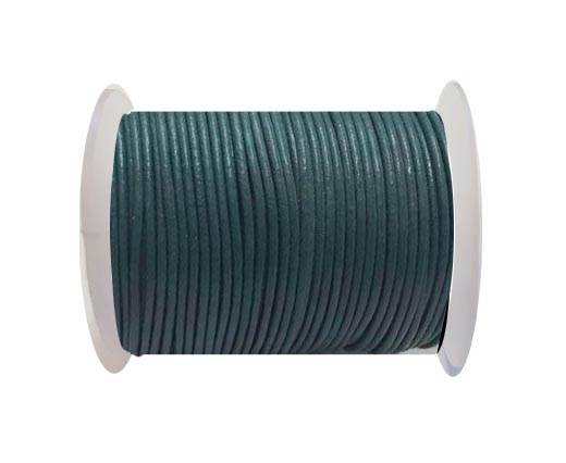Round Leather Cord SE/R/25-Green Grey - 2mm