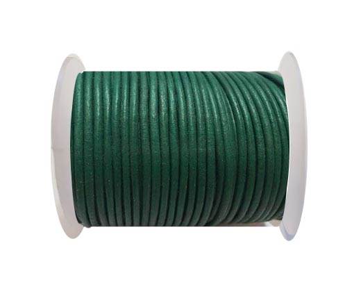 Round Leather Cord SE/R/Green - 2mm