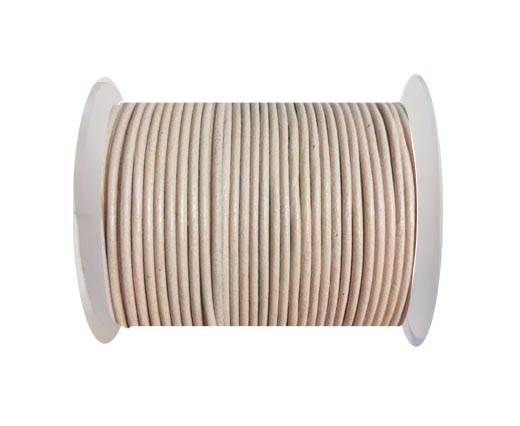 Round leather cord 2mm-PEACH