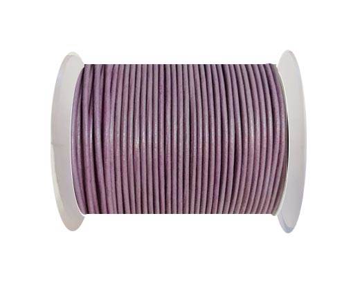 Round Leather Cord -1mm - PASTEL PURPLE