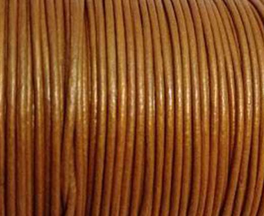 Round Leather Cord -1mm- METALLIC CINNAMON
