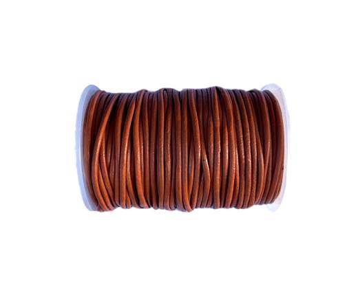 Round Leather Cord -1mm - Orange