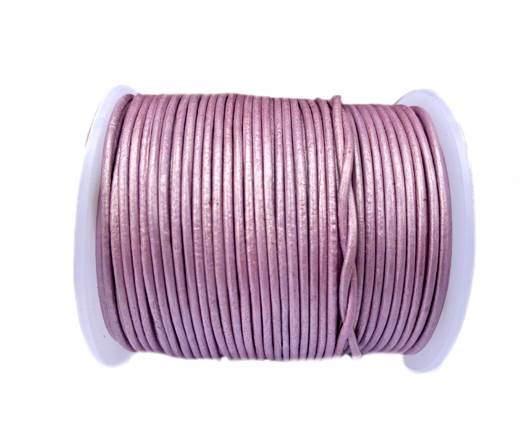 Round Leather Cord -1mm- Metallic Purple