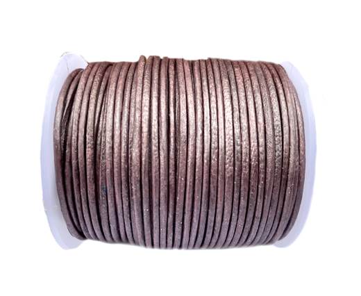 Round Leather Cord-1,5mm- METALLIC PURPLE