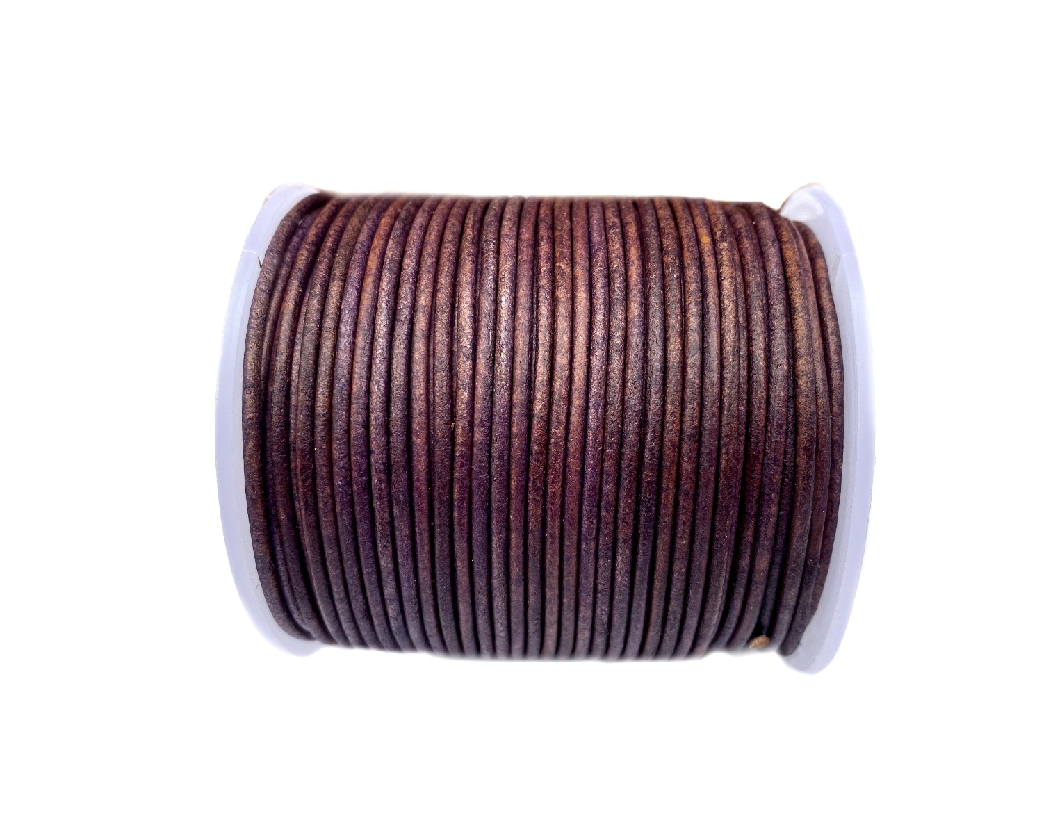Round Leather Cord -1mm-  Vintage Purple