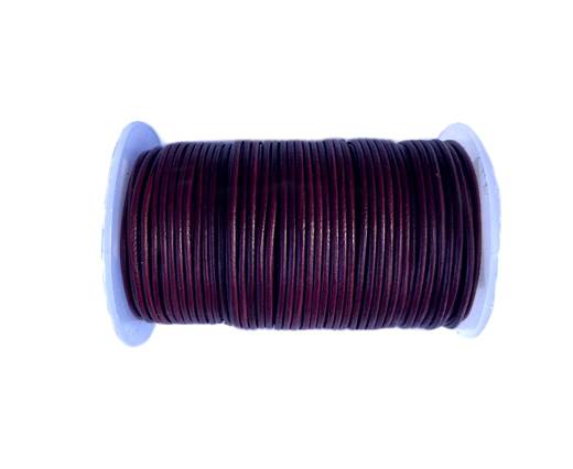 Round Leather Cord SE/R/Fuchsia-1,5mm