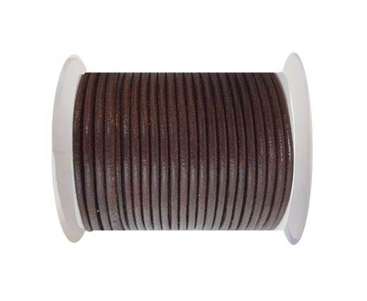 RoundRound Leather Cord - SE.Brown  - 3mm