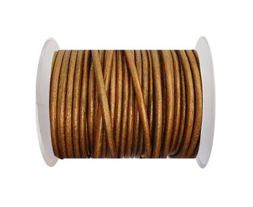 Round Leather Cord 4mm-SE.M.Copper 