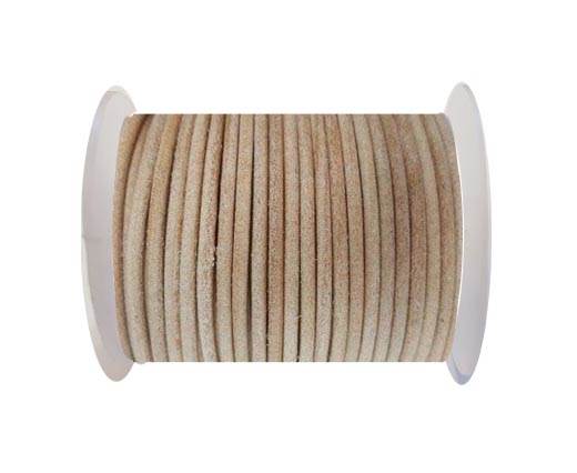 Round Leather Cord - SE.Natural  - 3mm