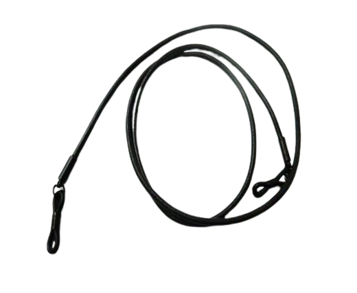 Round Leather Glass Hangers - 3mm -COFFEE BROWN