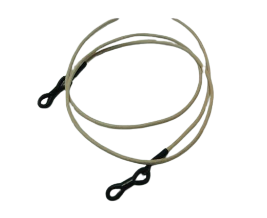 Round Leather Glass Hangers - 3mm -NATURAL