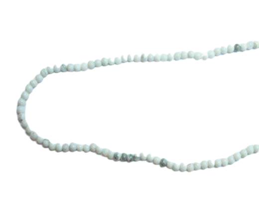 Round Natural stones - 2mm - Howlite