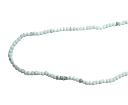 Round Natural stones - 2mm - Howlite